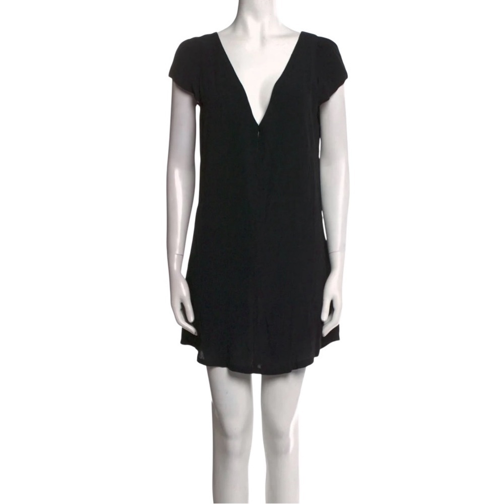 Reformation Black V-Neck Dress